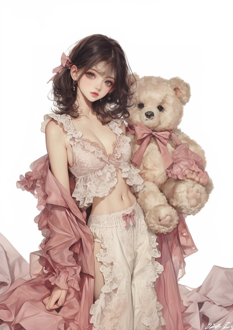 【PINKOI限定】【限定7月くま系セット】  コラージュステッカー・ランダムパック 20枚セット - 貼紙 - 紙 