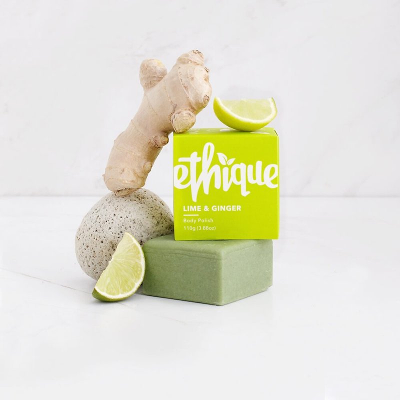 紐西蘭Ethique 青檸薑茶－萊姆、薑身體磨砂膏 - 身體乳/按摩油 - 濃縮/萃取物 綠色