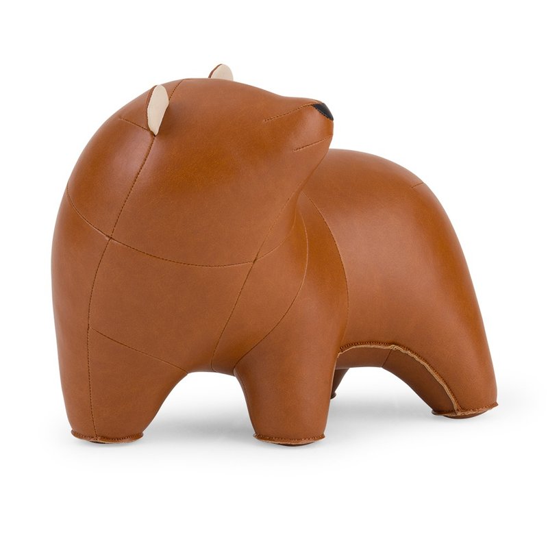 【門擋】熊 Bear Bero皮革動物擺飾  | 入厝禮物 生日禮物 送禮 - 擺飾/家飾品 - 人造皮革 多色