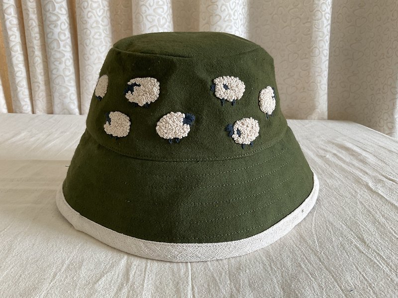 Hand Embroidered Bucket Hat - Hats & Caps - Thread 