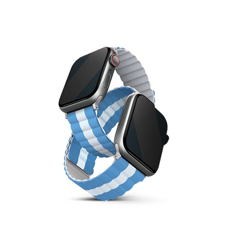 Apple Watch Revix 世足限定 防水磁吸錶帶 44/45/49mm-阿根廷白 - 錶帶 - 矽膠 白色