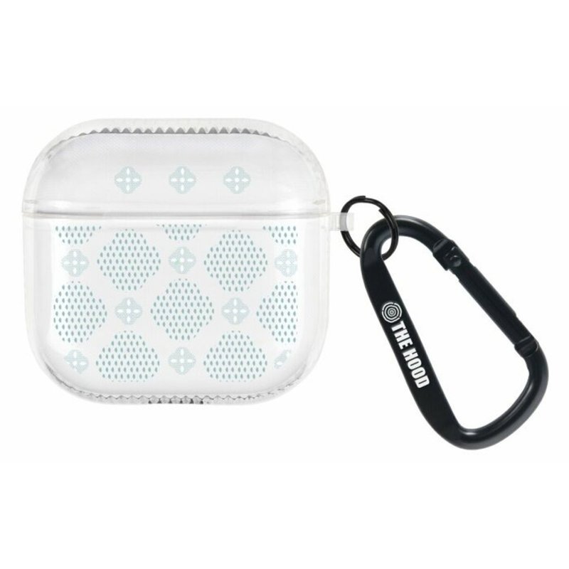 【預購】印花樂 AirPods防摔保護殼(附扣環)/玻璃海棠13號/雲朵藍 - AirPods/耳機保護套 - 其他材質 透明