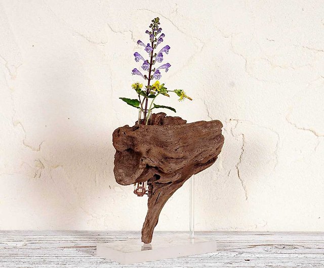 流木の花器、フラワーベース一輪挿し木の花瓶vase 小さな花瓶66 - 設計