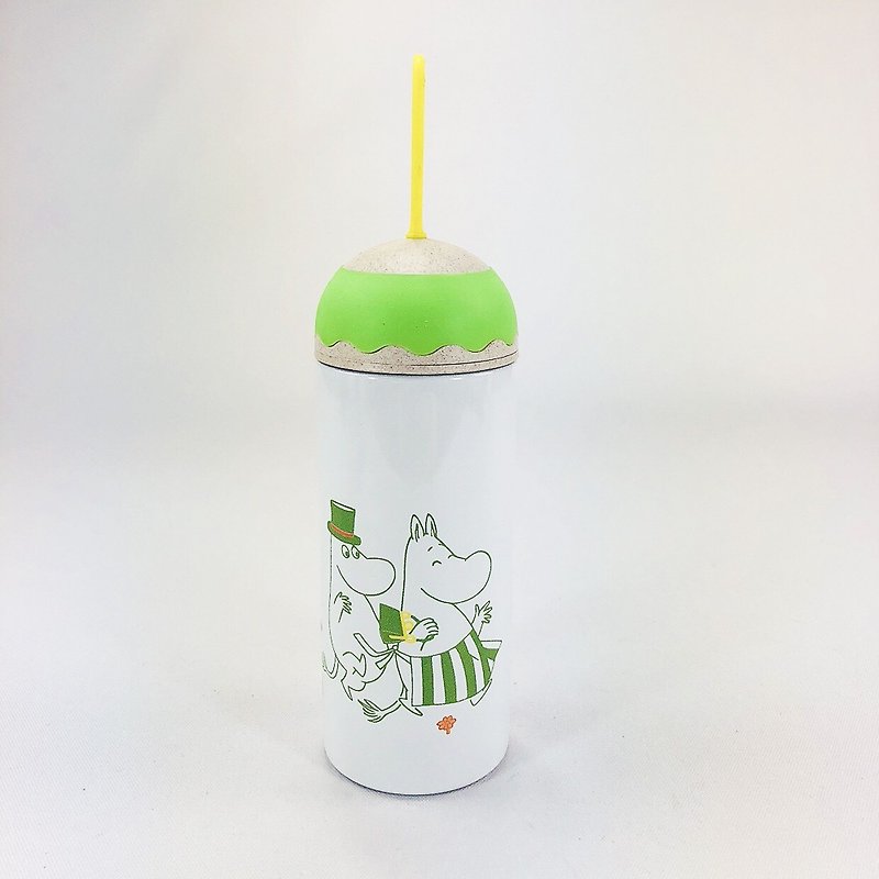 Moomin Moomin authorized - color to bring cute modeling thermos (green and white) - อื่นๆ - โลหะ สีเขียว