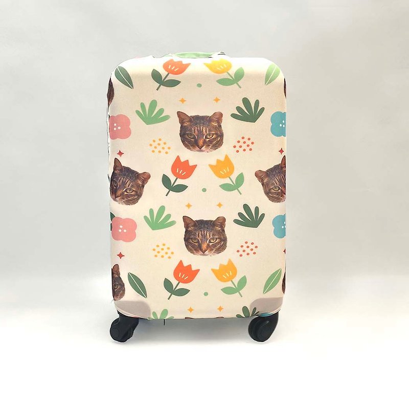 客製化 | 寵物行李箱保護套 | 寵物肖像/ 訂製禮品 - 行李箱/旅行袋 - 其他材質 