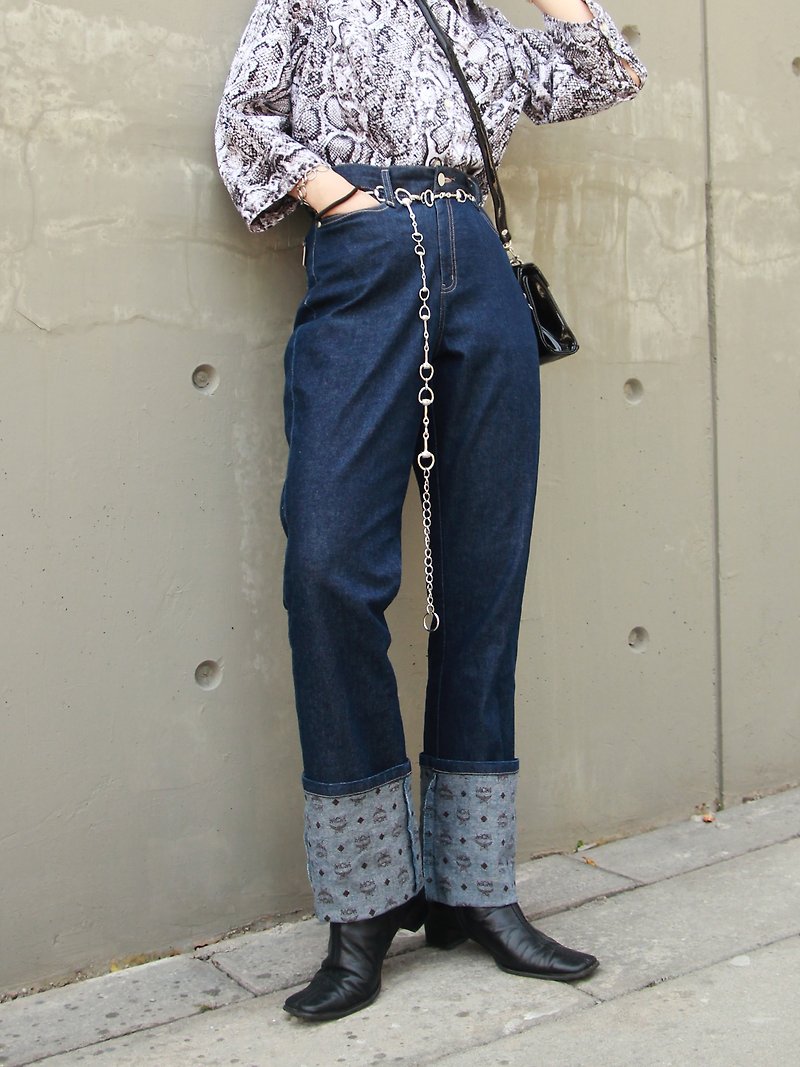 ///Fatty bone/// MCM reflex denim trousers vintage Vintage
