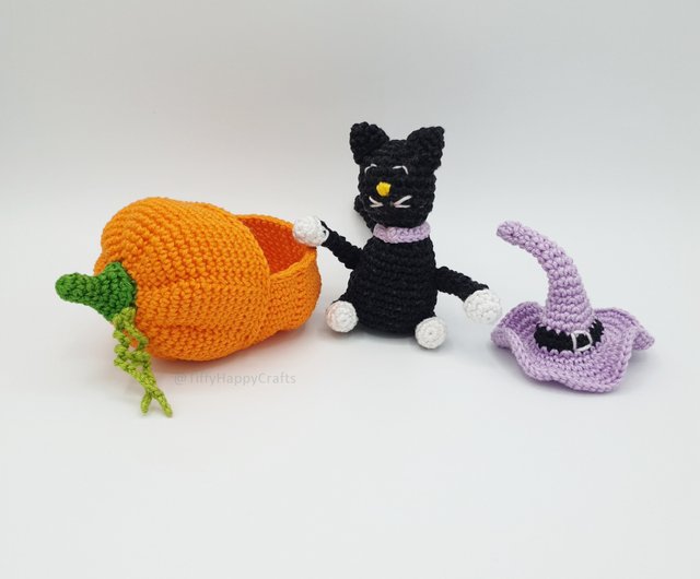 デジタル】ハロウィン かぼちゃの黒猫 | ハロウィンハロウィン用