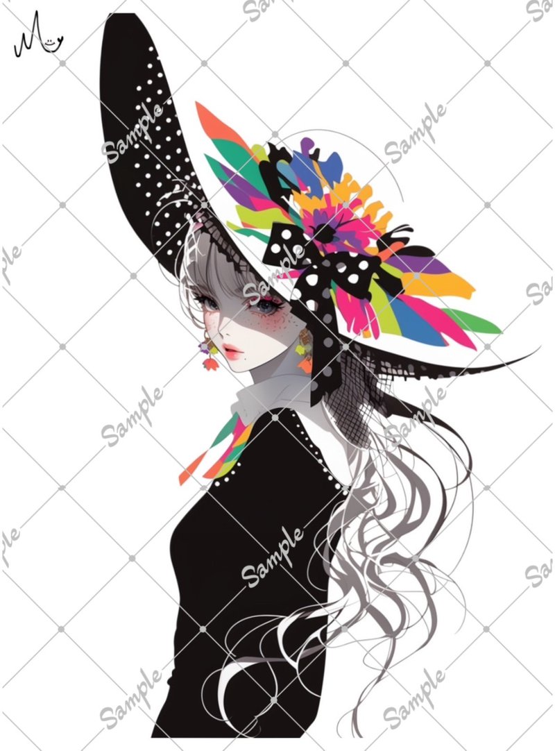 オリジナル人物ステッカー - 貼紙 - 紙 