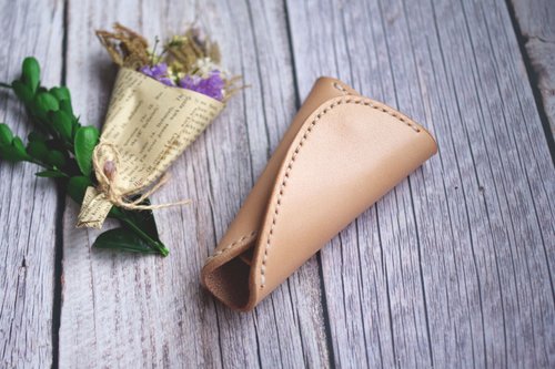 BYBYLONICA LEATHER CRAFT 皮革三角鑰匙包
