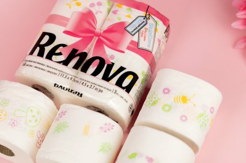 RENOVA 葡萄牙皇家天然彩色香氛衛生紙 Renova春季限定印花捲筒紙巾家居裝飾儀式感南歐風情可愛印花