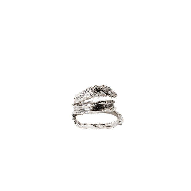 Le vent01_feather&sea spray ring - 戒指 - 純銀 