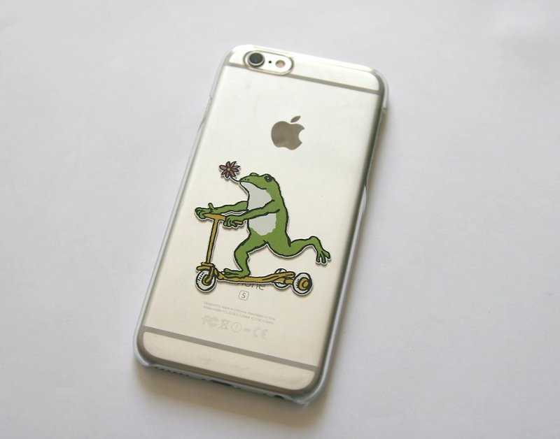 iPhonePlusケース　カエルくん（クリア） - 手機殼/手機套 - 塑膠 透明