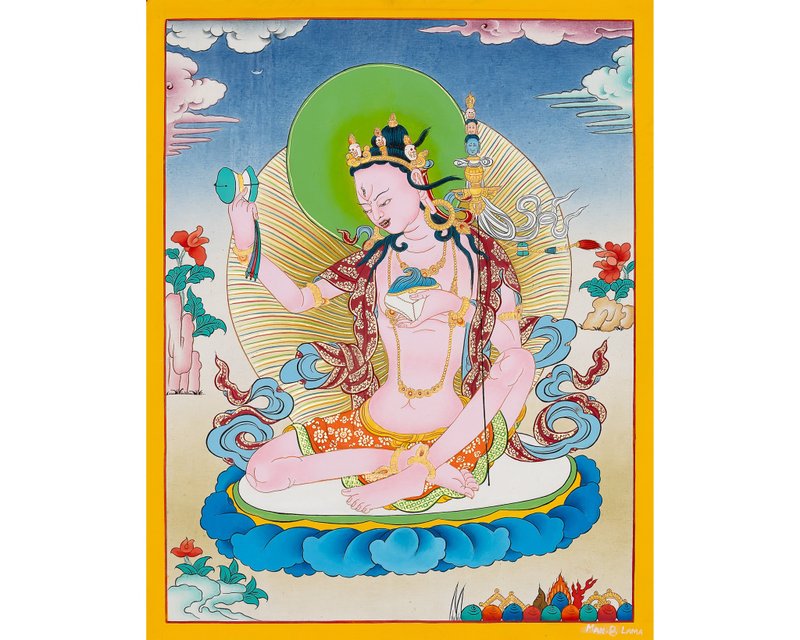 那羅巴聖道唐卡 - 精神智慧的旅程 - 壁貼/牆壁裝飾 - 其他材質 多色