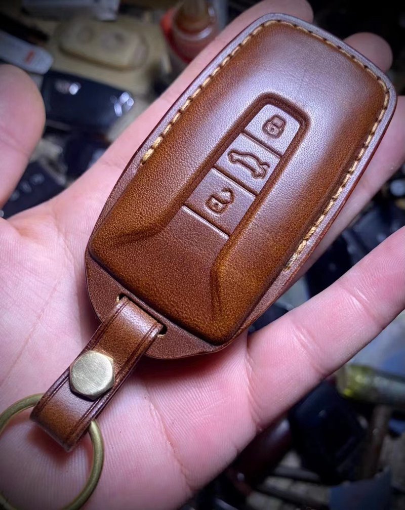 Volkswagen Touareg key case special 17/18/19/20/21 imported Touareg car Italian leather - อื่นๆ - หนังแท้ 