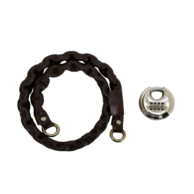 Retro genuine leather lock/piece - จักรยาน - โลหะ 