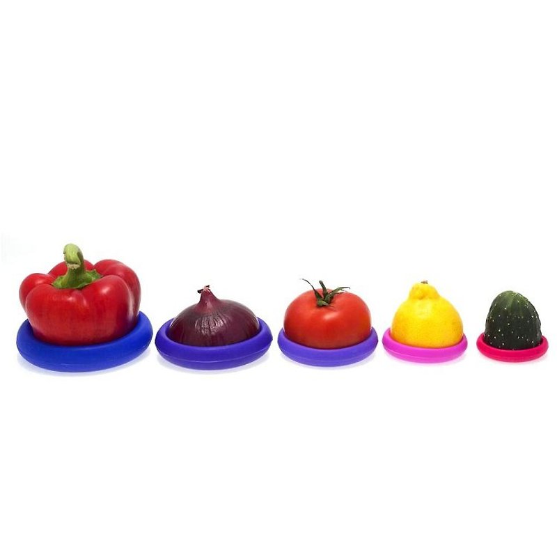 American Food Huggers-Blueberry (5 pieces) - Storage - Silicone 