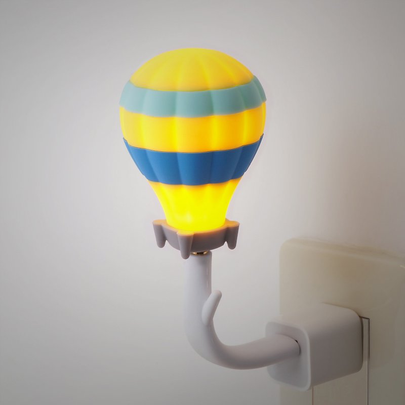 Vacii DeLight Hot Air Balloon USB Situation Light/Night Light/Bedside Lamp - Travel Around the World - โคมไฟ - ซิลิคอน สีเหลือง