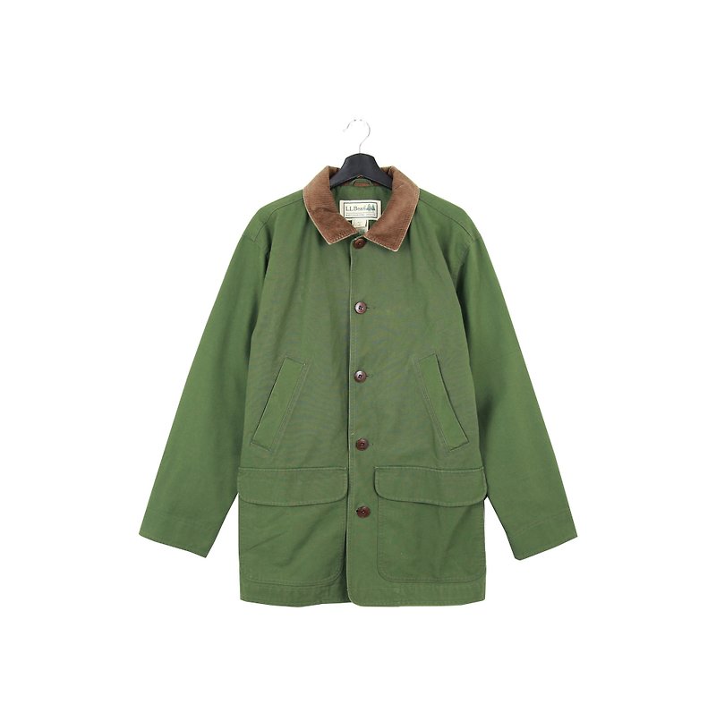 バックグリーン:: LLBeanツーリングジャケット暗緑色ヴィンテージ（L-10）へ - アウター メンズ - コットン・麻 