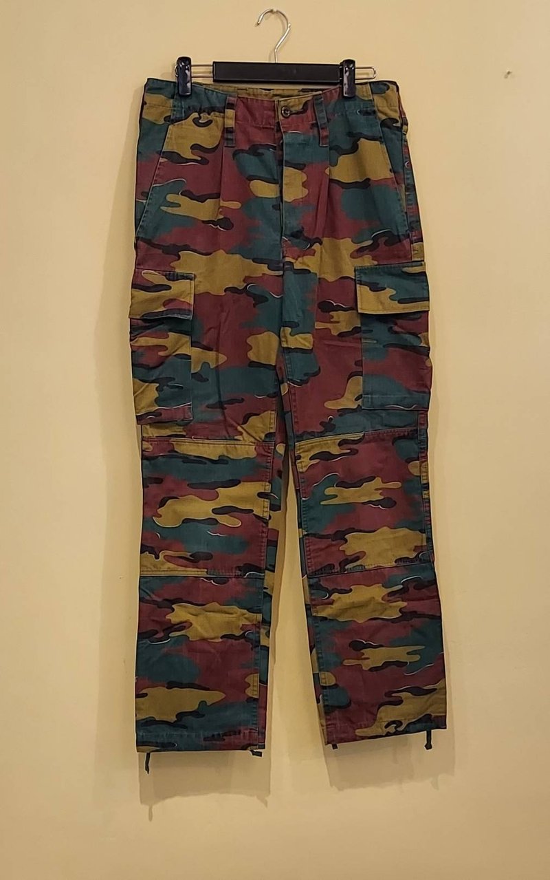 Belgian Army M90 Jigsaw Camo camouflage military trousers, C style - กางเกงขายาว - ผ้าฝ้าย/ผ้าลินิน 