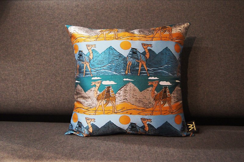 Cotton & Hemp Pillows & Cushions - WA Jacquard Craft Desert