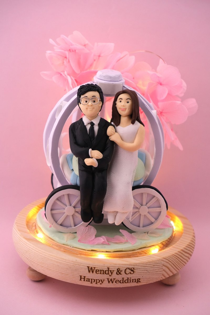 Small Valentine's Day gifts, with LED lighting effects and customizable names. Customized character designs with photos are provided. - Items for Display - Clay 