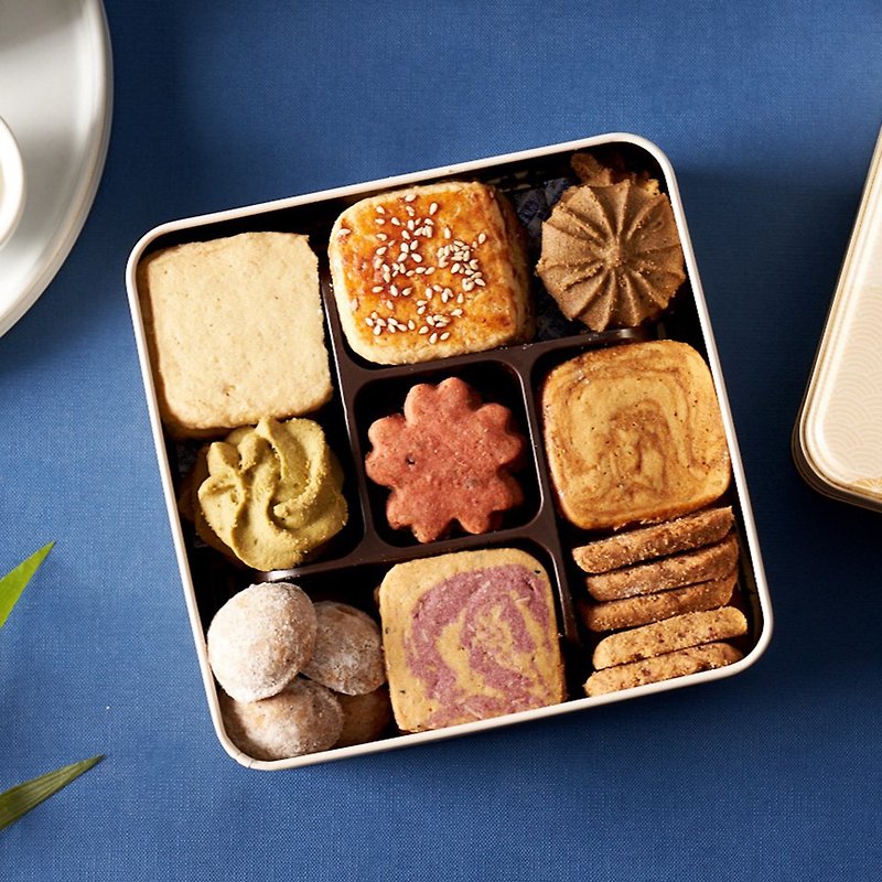 【Nanjian Yingtang】Nanjianmansheng-iron box handmade biscuit gift box - Handmade Cookies - Fresh Ingredients 