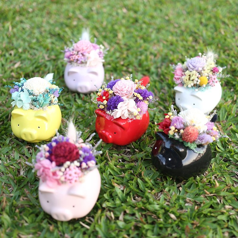 璎珞Manor*T17*Table flower pot flower / eternal flower dry flower / gift preferred / office small things - Dried Flowers & Bouquets - Plants & Flowers 