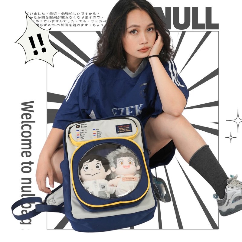 【nullbag】กระเป๋าเป้ - กระเป๋าเป้สะพายหลัง - ไนลอน 