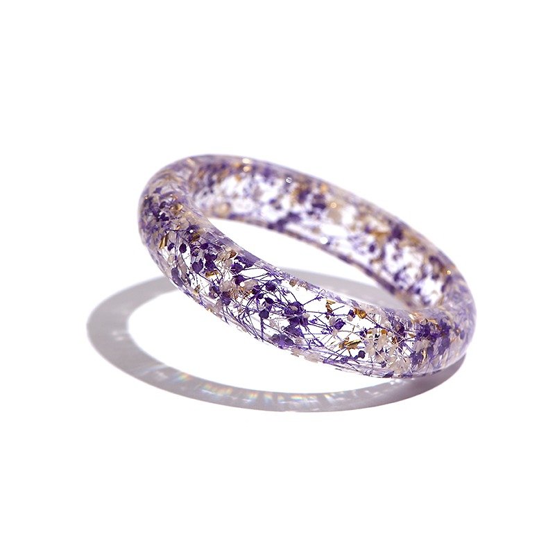 Designer Series [Night Banquet]-Cloris Gift Bracelet - สร้อยข้อมือ - พืช/ดอกไม้ สีม่วง