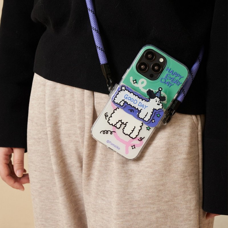 帽子小狗手機殼 雙層TPU手機套 手機保護套 - 手機殼/手機套 - 其他材質 