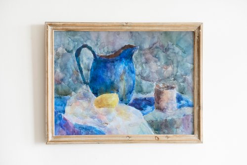 絵 水彩画  インテリア 原画）煌きの軌道【水彩画】絵画 インテリアにおすすめ
