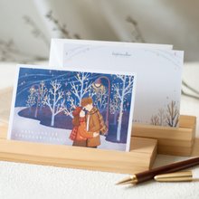 バレンタインデーのカップルカード - 四季 - 冬