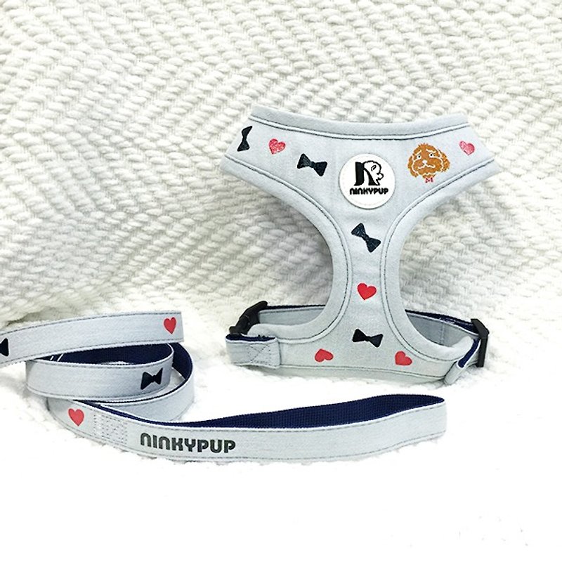 VIP Little Fun Exclusive Reflective Chest Back Leash Customized Pet Name - Collars & Leashes - Other Materials Multicolor