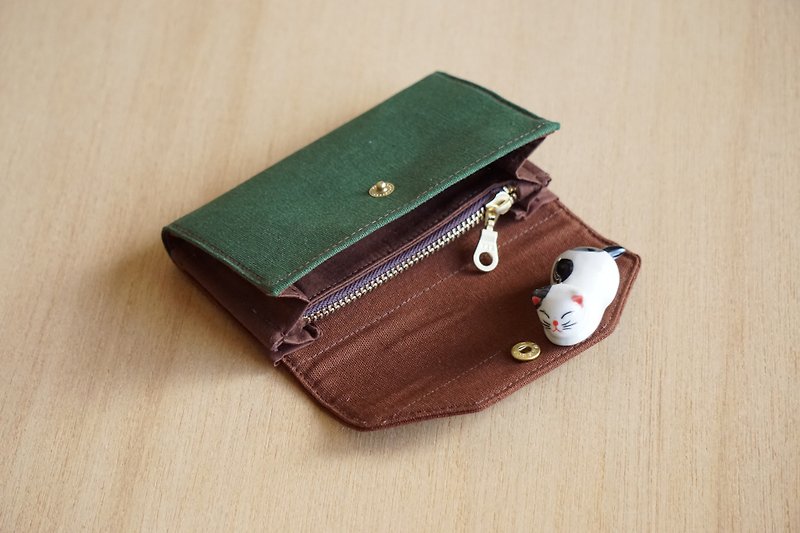 Imperfection Sale - wallets / purse - Wallets - Cotton & Hemp Green