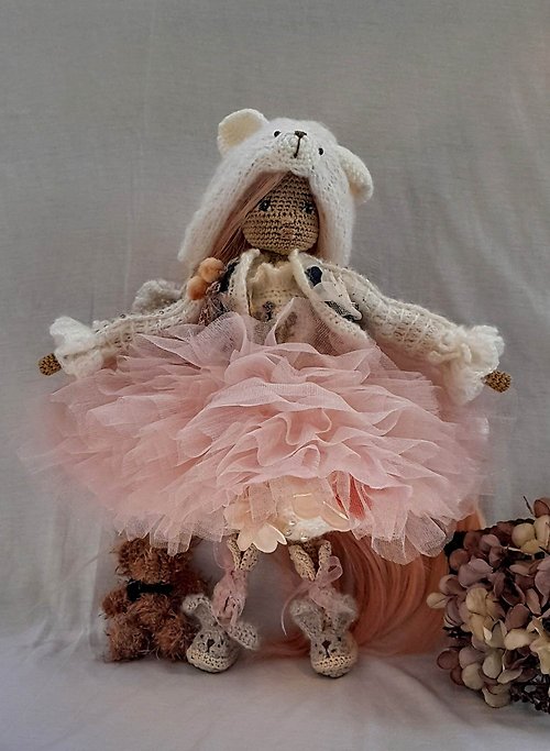 nn-handmade Crochet Doll Set-22 (with clothes)