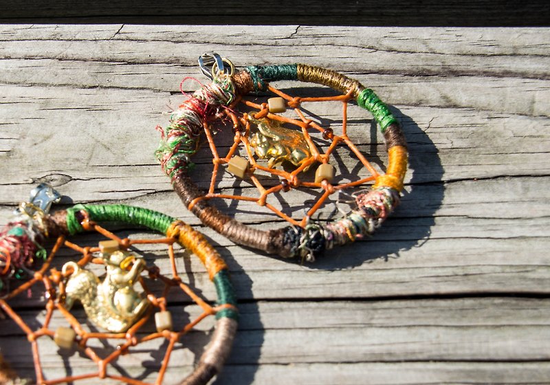 Handmade Sari Silk Earrings - Earrings & Clip-ons - Silk Brown