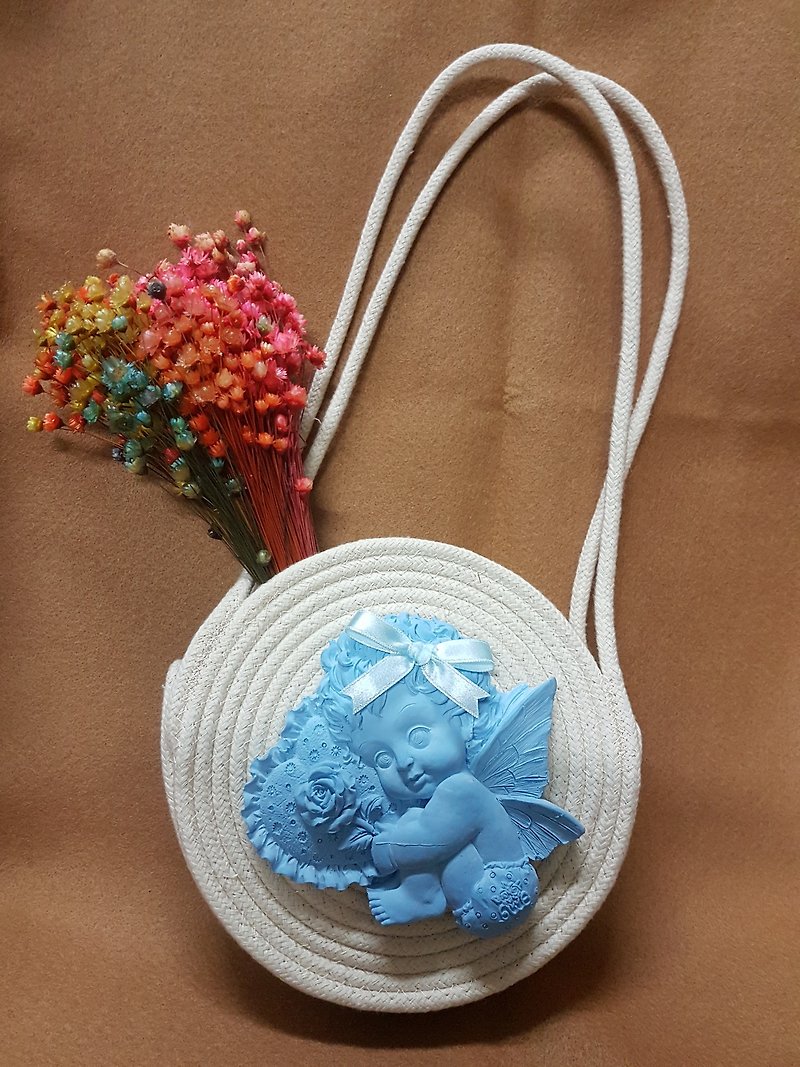 Cotton Rope/Aroma stone wall bag - อื่นๆ - ผ้าฝ้าย/ผ้าลินิน สีน้ำเงิน