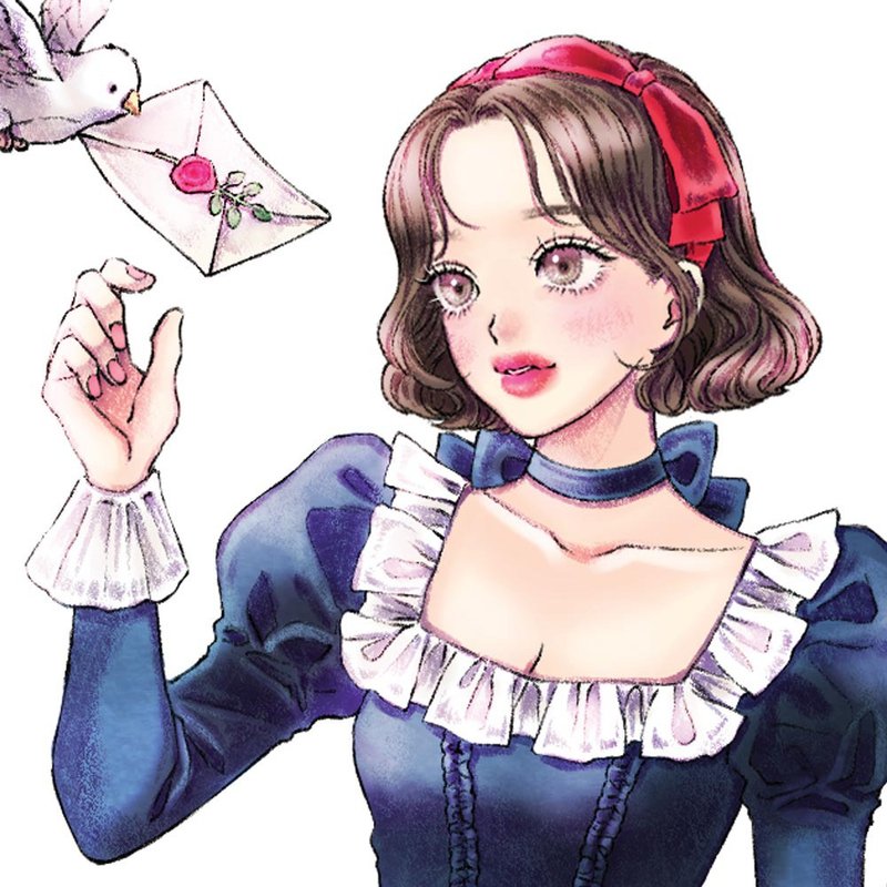 Amelie sticker (4color) - 貼紙 - 紙 