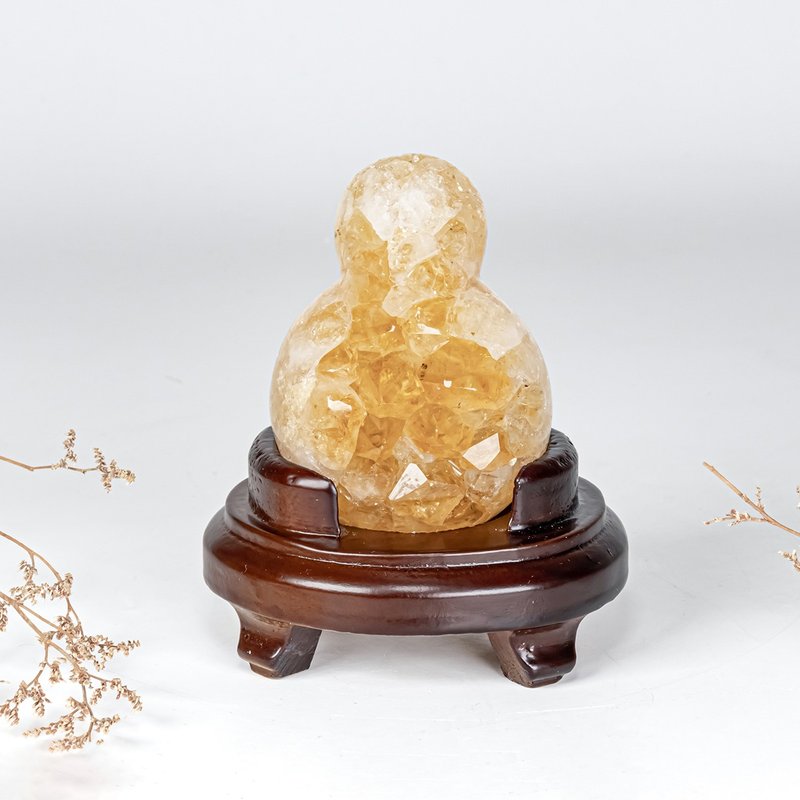 巴西黃晶花生 230232 - 擺飾/家飾品 - 水晶 黃色