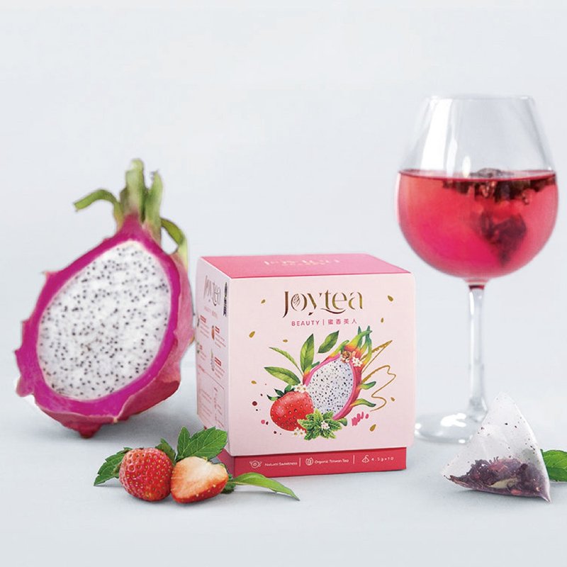 【JOYTEA 】純天然花果茶 綜合鮮果果茶水-蜜香美人 (10入/盒) - 茶葉/茶包/水果茶 - 濃縮/萃取物 