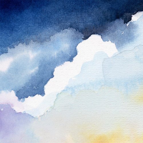 【雲海夜空】限量版複製畫| 雲朵水彩書臥房掛畫| 玄關空間設計- 設計 