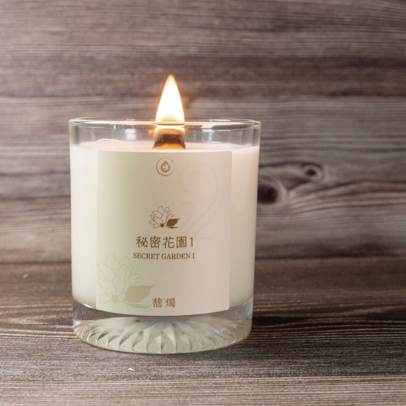 Secret Garden 1 | Jasmine Rose Scented Candle | Romantic Floral Handmade | Fu Ju Candle - เทียน/เชิงเทียน - ขี้ผึ้ง 