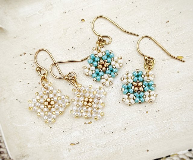 Small beaded store earrings