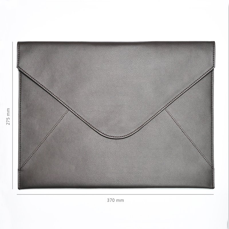 Bellagenda 13 inch tablet Bag, Document Envelope, Sleeve Notebook Case Black - กระเป๋าแล็ปท็อป - หนังเทียม สีดำ