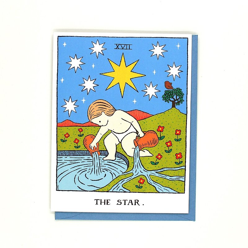 Tarot Greeting Card - THE STAR