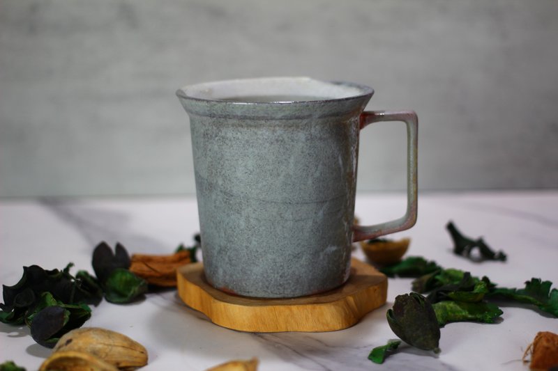【送禮好物】240ml 蘇打燒 方韻杯 自然釉文創 台灣鶯歌製 - 咖啡杯/馬克杯 - 瓷 