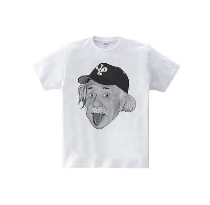 UOG Einstein (5.6oz T-shirt) - สเวตเตอร์ผู้ชาย - ผ้าฝ้าย/ผ้าลินิน ขาว