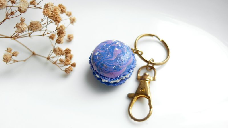 *福利品 / 展示品* 星空 馬卡龍 鑰匙圈 包包掛飾 日本黏土 - 鑰匙圈/鑰匙包 - 黏土 多色