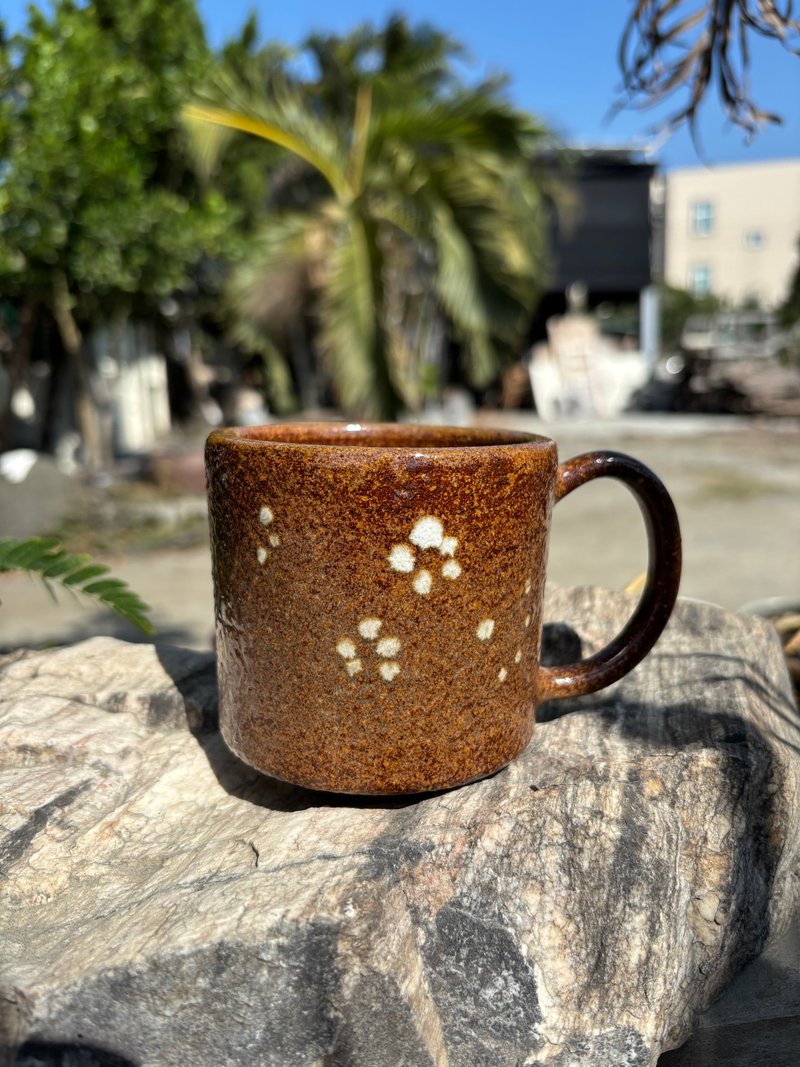 White Plum Mug - Mugs - Pottery Brown