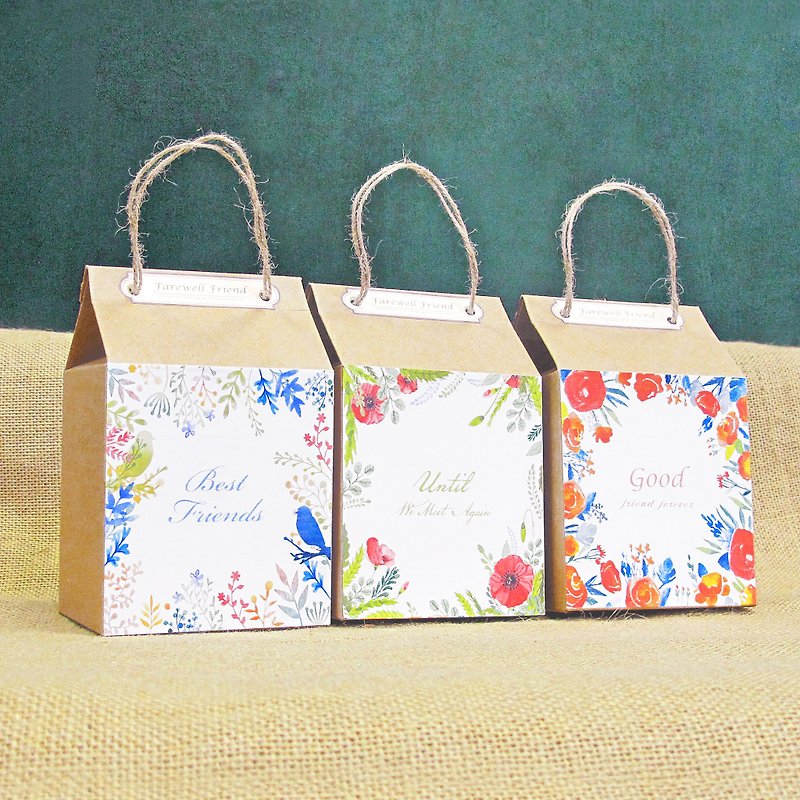 [Taiwan] pull the manual florid tea packaging boxes. Free customized text blessings ~ - วัสดุห่อของขวัญ - กระดาษ สีนำ้ตาล